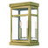 Hopewell Two Light Outdoor Wall Lantern in Antique Brass w/ Polished Chrome Stainless Steel (107|20705-01)