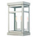 Hopewell Two Light Outdoor Wall Lantern in Brushed Nickel w/ Polished Chrome Stainless Steel (107|20705-91)