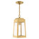 Oslo One Light Outdoor Pendant in Satin Brass (107|20854-12)