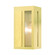 Lafayette One Light Outdoor Wall Lantern in Satin Brass w/ Hammered Polished Brass Panels (107|27411-12)