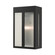 Lafayette One Light Outdoor Wall Lantern in Black w/ Hammered Brushed Nickel Panels (107|27413-04)