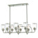 Lawrenceville Eight Light Linear Chandelier in Brushed Nickel (107|40028-91)