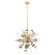 Circulo Six Light Pendant in Satin Brass (107|40074-12)