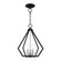 Prism Three Light Convertible Semi Flush/Pendant in Black w/ Brushed Nickel Cluster (107|40923-04)