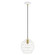 Geometrix One Light Pendant in White (107|41326-03)