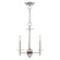 Bennington Three Light Mini Chandelier in Brushed Nickel w/ Bronze (107|42703-91)