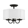 Brookdale Three Light Semi-Flush Mount in Black (107|42987-04)