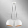Piedmont Three Light Pendant in White w/ Brushed Nickels (107|43393-03)
