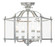 Livingston Four Light Pendant/Ceiling Mount in Brushed Nickel (107|4398-91)