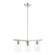 Zurich Three Light Chandelier in Brushed Nickel (107|45473-91)