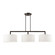 Meridian Three Light Linear Chandelier in Black Chrome (107|45493-46)