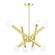 Stafford Eight Light Chandelier in Satin Brass (107|45584-12)