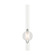 Acra One Light Wall Sconce in Shiny White (107|45911-69)