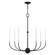 Clairmont Seven Light Chandelier in Black w/ Brushed Nickels (107|46067-04)