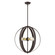 Modesto Four Light Chandelier in Bronze w/ Satin Brasss (107|46415-07)