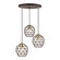 Paxten Three Light Pendant in Bronze w/ Antique Brasss (107|46593-07)