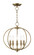 Milania Five Light Mini Chandelier/Ceiling Mount in Antique Brass (107|4665-01)