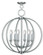 Milania Six Light Chandelier in Brushed Nickel (107|4666-91)