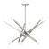 Monaco Ten Light Chandelier in Brushed Nickel w/ Black Chromes (107|46986-91)