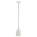 Arlington One Light Pendant in White w/ Brushed Nickels (107|49107-03)