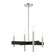 Denmark Four Light Chandelier in Brushed Nickel w/ Blacks (107|49344-91)