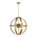 Stoneridge Six Light Chandelier in Antique Brass w/ Satin Brasss (107|49646-01)