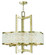 Grammercy Six Light Chandelier in Hand Applied Winter Gold (107|50576-28)