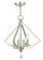 Diamond Four Light Mini Chandelier in Polished Nickel (107|50664-35)