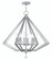 Diamond Eight Light Chandelier in Brushed Nickel (107|50668-91)