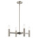 Copenhagen Four Light Mini Chandelier in Brushed Nickel w/ Bronzes (107|51134-91)