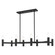 Copenhagen Eight Light Linear Chandelier in Black (107|51138-04)