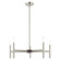 Copenhagen Five Light Chandelier in Brushed Nickel w/ Bronzes (107|51175-91)