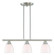 Somerville Three Light Linear Chandelier in Brushed Nickel (107|53854-91)