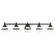 Oldwick Five Light Vanity in Black (107|5715-04)