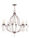 Chesterfield Eight Light Chandelier in Hand Applied Venetian Golden Bronze (107|6428-71)