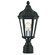 Morgan One Light Outdoor Post-Top Lanterm in Textured Black w/ Antique Silver Cluster (107|76184-14)