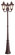 Oxford Three Light Outdoor Post Mount in Hand Applied Imperial Bronze (107|7666-58)
