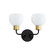 Coraline Two Light Wall Sconce in Bronze / Satin Brass (16|11272SWBZSBR)