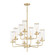 Crosby Nine Light Chandelier in Satin Brass (16|11479CRSBR)