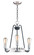 Haven Three Light Chandelier in Black / Satin Nickel (16|11733BKSN)