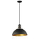 Dawn One Light Pendant in Antique Brass / Black (16|12042ABBK)