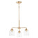 Acadia Three Light Semi-Flush Mount/Chandelier in Heritage (16|12260CDHR)