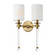 Lucent Two Light Wall Sconce in Heritage (16|16108WTCLHR)
