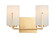 Dart Two Light Bath Vanity in Satin Brass (16|21282SWSBR)