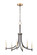 Lyndon Six Light Chandelier in Bronze / Antique Brass (16|21526BZAB)