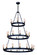 Noble 30 Light Chandelier in Black / Natural Aged Brass (16|26278BKNAB)