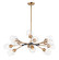 Savvy LED Chandelier in Antique Brass / Black (16|26347CLABBK)