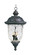 Carriage House DC Three Light Outdoor Hanging Lantern in Oriental Bronze (16|3427WGOB)