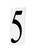 Address House Number 5 in White (16|53615WT)