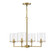 Mchan Four Light Chandelier in Natural Brass (446|M10076NB)